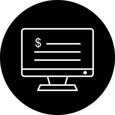  Soyut Arka Gruba İzole Edilmiş para birimi denetimi simgesi