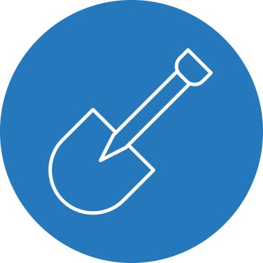  Kürek Simgesi Soyut Arka Gruplandırmada İzole Edildi