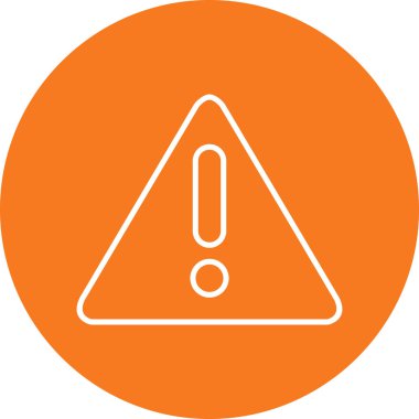 Soyut Arka Gruba Uyarı Simgesi İzole Edildi