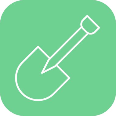  Kürek Simgesi Soyut Arka Gruplandırmada İzole Edildi