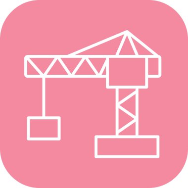 Crane Simgesi Özet Arka Grubunda İzole Edildi