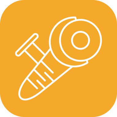  Öğütücü Simge Soyut Arka Grubunda İzole Edildi