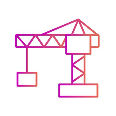 Crane Simgesi Özet Arka Grubunda İzole Edildi