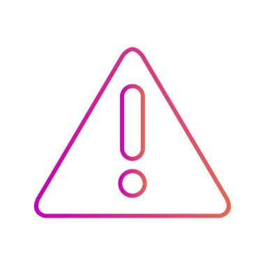 Soyut Arka Gruba Uyarı Simgesi İzole Edildi