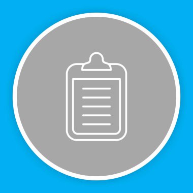 Kontrol listesi simgesi soyut arkaplanda izole edildi