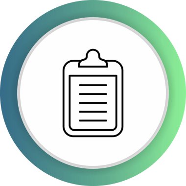 Kontrol listesi simgesi soyut arkaplanda izole edildi