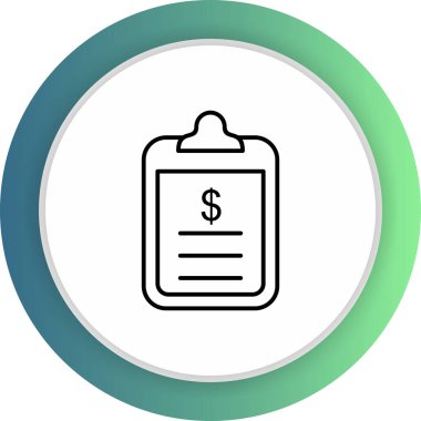 Kontrol listesi simgesi soyut arkaplanda izole edildi