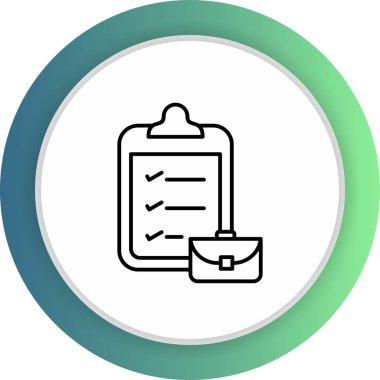 Kontrol listesi simgesi soyut arkaplanda izole edildi