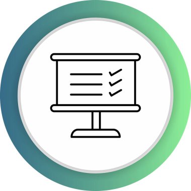 Soyut Arkaplanda Ayırılmış Simgeye Bak