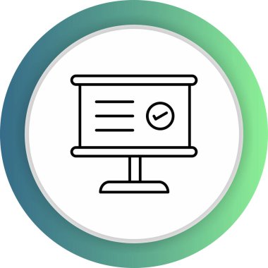  Kontrol Listesi 4 Simgesi Soyut Arkaplanda İzole Edildi 