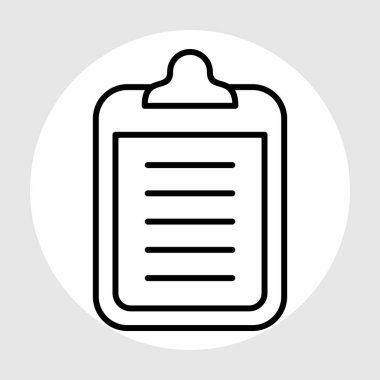 Kontrol listesi simgesi soyut arkaplanda izole edildi