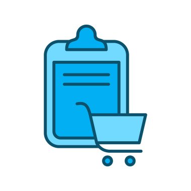 Kontrol listesi simgesi soyut arkaplanda izole edildi