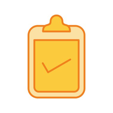 Kontrol listesi simgesi soyut arkaplanda izole edildi