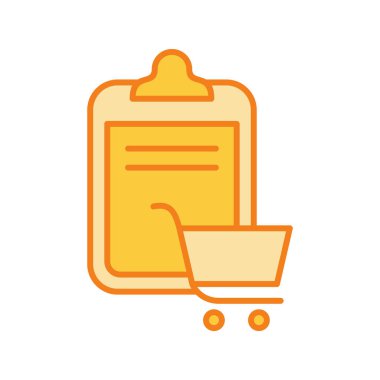 Kontrol listesi simgesi soyut arkaplanda izole edildi