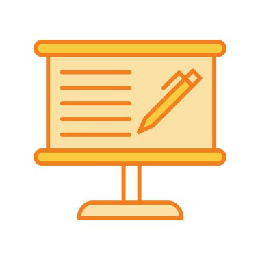  Sınav Simgesi Soyut Arka Gruplandırmada İzole Edildi