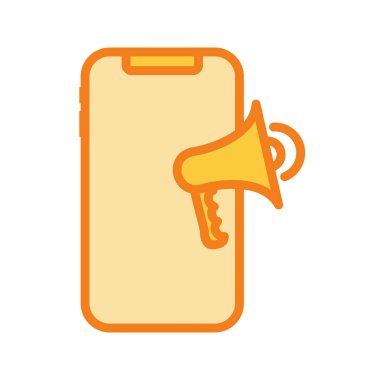 Soyut mobil simge soyut arkaplanda izole edildi