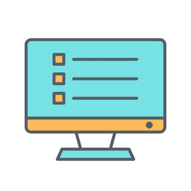 Özet Arkaplanda İzole Liste Simgesi Denetle