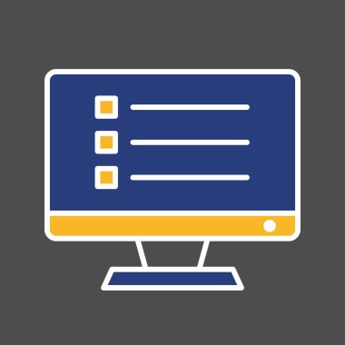 Özet Arkaplanda İzole Liste Simgesi Denetle