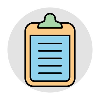 Kontrol listesi simgesi soyut arkaplanda izole edildi