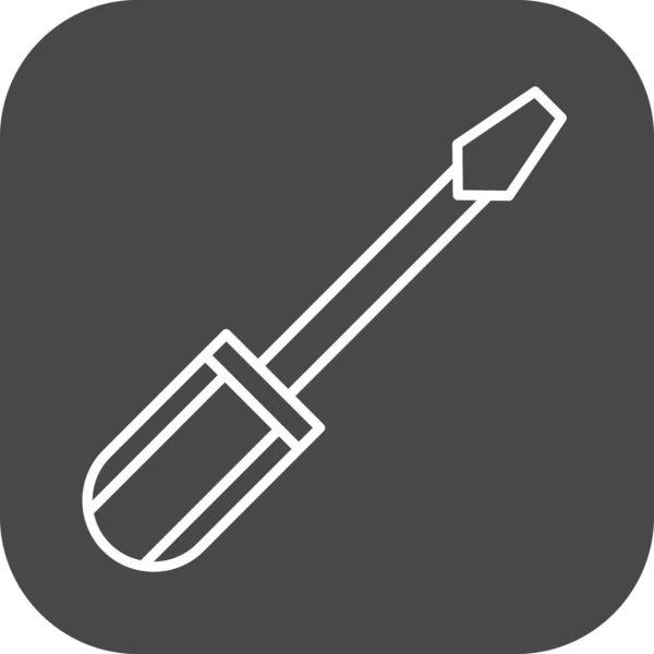 Screwdrive Icon Isolated Abstract Backgroun — 图库矢量图片