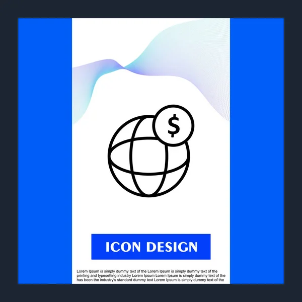 World Sale Icon Isolated Abstract Backgroun — Stock Vector