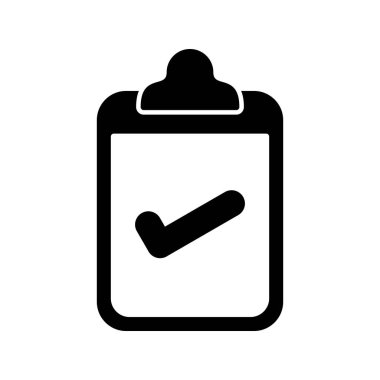 Kontrol listesi simgesi soyut arkaplanda izole edildi