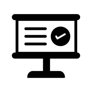  Kontrol Listesi 4 Simgesi Soyut Arkaplanda İzole Edildi 