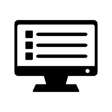 Özet Arkaplanda İzole Liste Simgesi Denetle