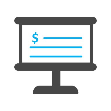  Para birimi kontrol listesi simgesi Soyut Arkaplanda tecrit edildi