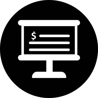  Para birimi kontrol listesi simgesi Soyut Arkaplanda tecrit edildi