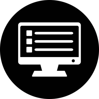 Özet Arkaplanda İzole Liste Simgesi Denetle