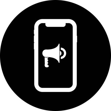 Soyut mobil simge soyut arkaplanda izole edildi