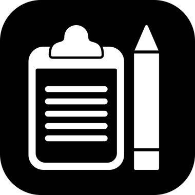 Kontrol listesi simgesi soyut arkaplanda izole edildi