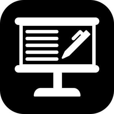  Sınav Simgesi Soyut Arka Gruplandırmada İzole Edildi