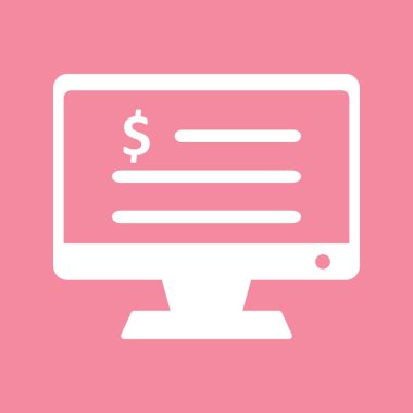 Para birimi kontrol listesi simgesi Soyut Arkaplanda tecrit edildi