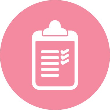 Kontrol listesi simgesi soyut arkaplanda izole edildi