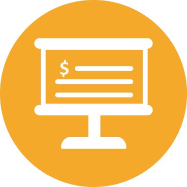 Para birimi kontrol listesi simgesi Soyut Arkaplanda tecrit edildi