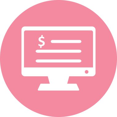 Para birimi kontrol listesi simgesi Soyut Arkaplanda tecrit edildi