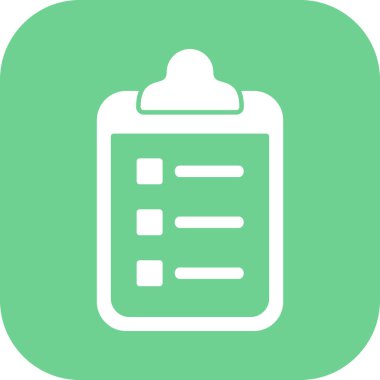 Kontrol listesi simgesi soyut arkaplanda izole edildi