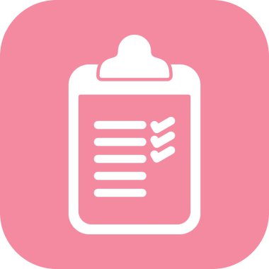 Kontrol listesi simgesi soyut arkaplanda izole edildi