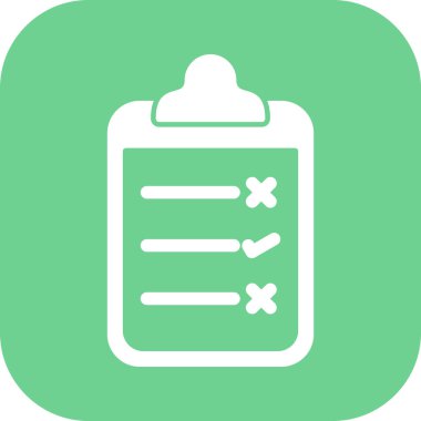 Kontrol listesi simgesi soyut arkaplanda izole edildi