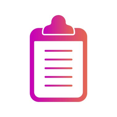 Kontrol listesi simgesi soyut arkaplanda izole edildi