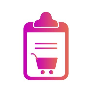 Ayrıntılı Liste Simgesi Soyut Arkaplanda İzole Edildi