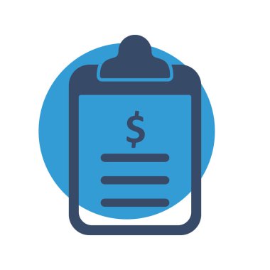 Kontrol listesi simgesi soyut arkaplanda izole edildi