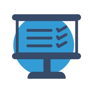 Soyut Arkaplanda Ayırılmış Simgeye Bak