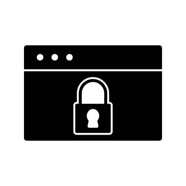 Tarayıcı Güvenliği Simgesi Özet Arka Grubunda İzole Edildi