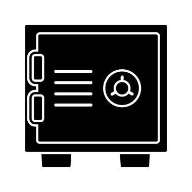  Sanal Kilit Simgesi Soyut Arka Gruplandırmada İzole Edildi