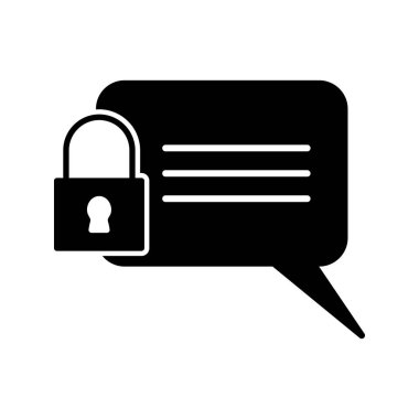 Kabarcık Posta Koruması Simgesi Soyut Arkaplanda İzole Edildi