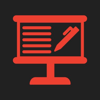  Sınav Simgesi Soyut Arka Gruplandırmada İzole Edildi