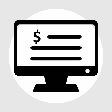 Para birimi kontrol listesi simgesi Soyut Arkaplanda tecrit edildi